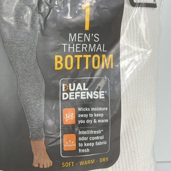 Fruit Of Loom Mens Thermal Waffle Pant Medium Base Bottom Underwear Natural New - Picture 3 of 12